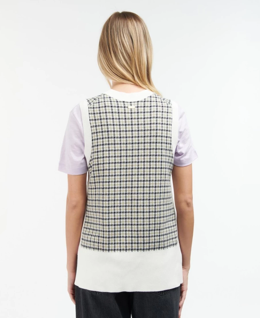 Barbour Women's Multicheck Dumbarton Knitted Sweater Vest