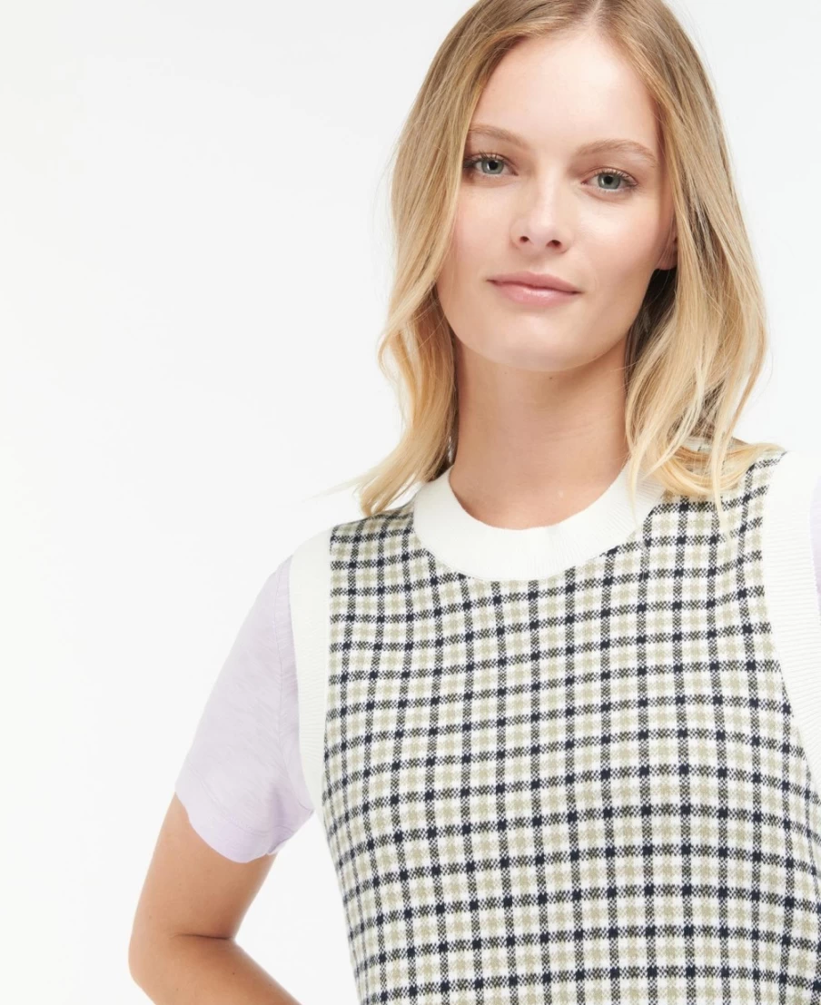 Barbour Women's Multicheck Dumbarton Knitted Sweater Vest