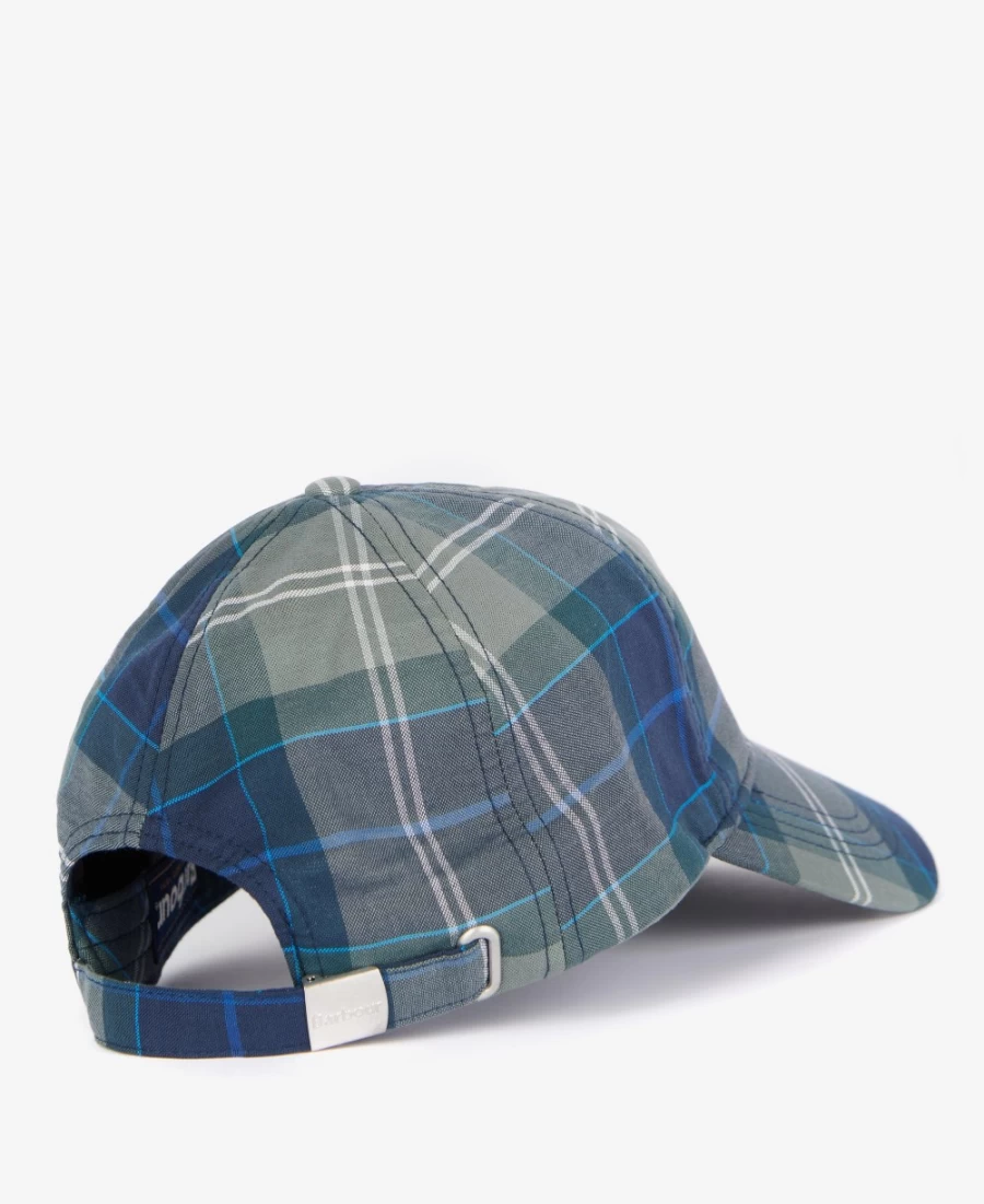 Barbour Mens Kielder Blue Tartan Sports Cap