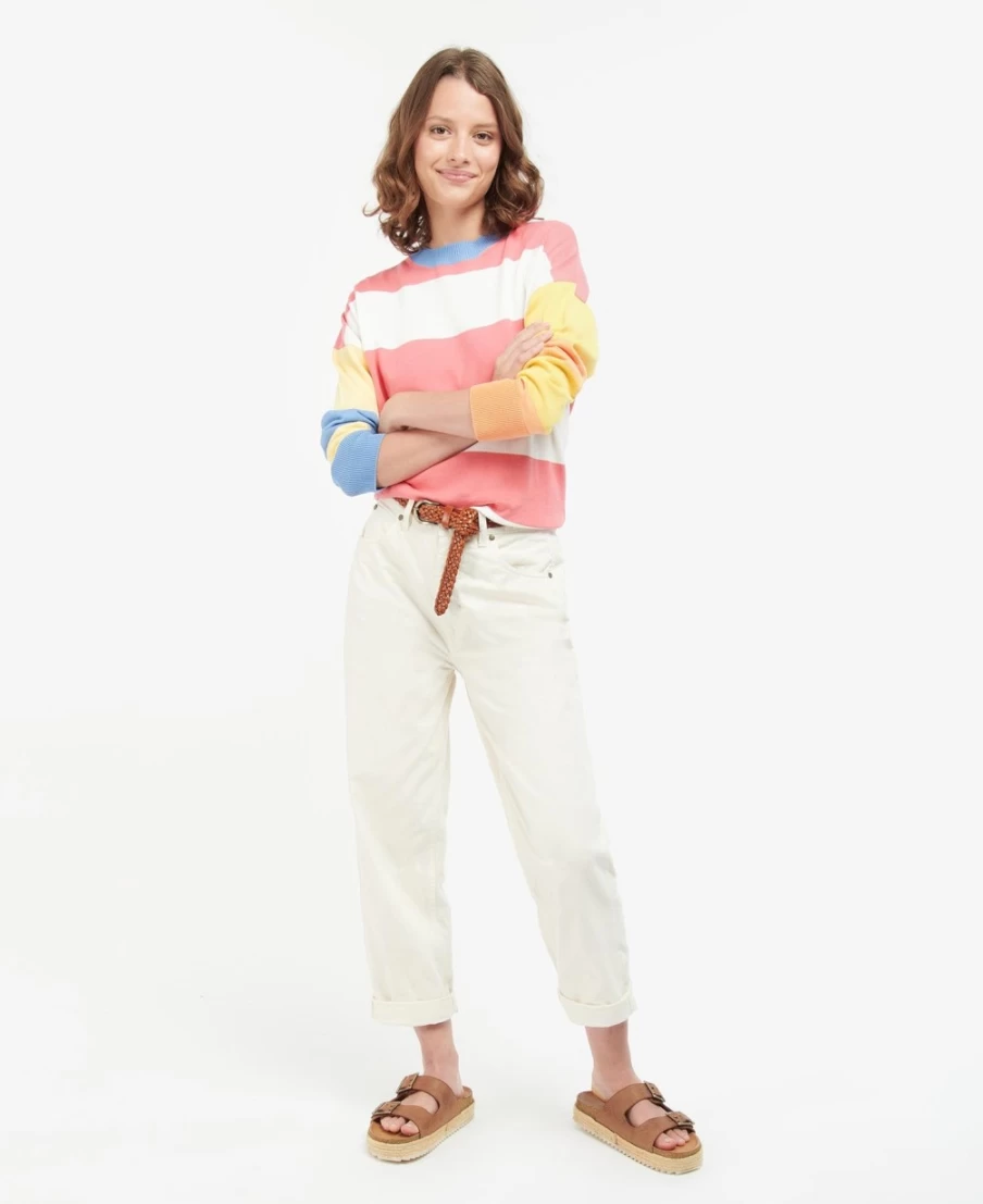 Barbour Women's Bradley Stripe Knit Jumper in Classic Multi Color