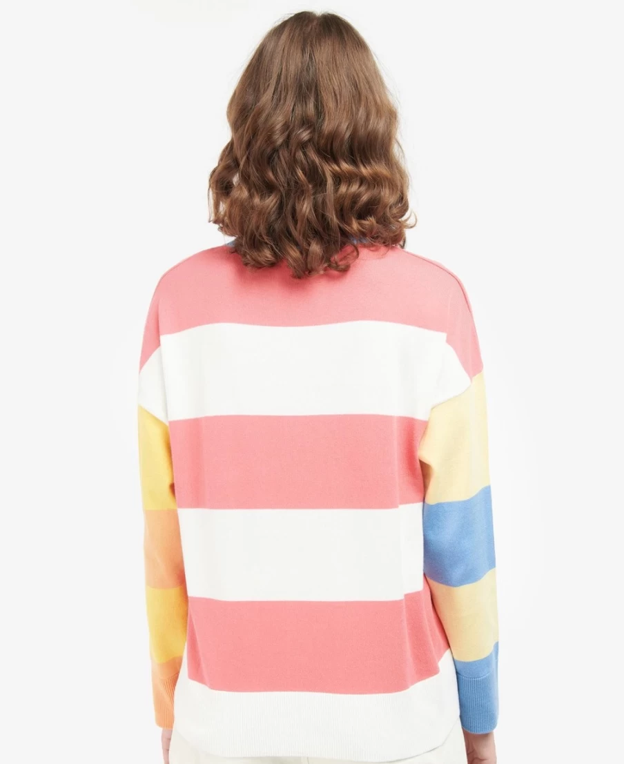 Barbour Women's Bradley Stripe Knit Jumper in Classic Multi Color