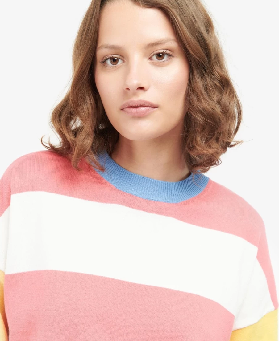 Barbour Women's Bradley Stripe Knit Jumper in Classic Multi Color